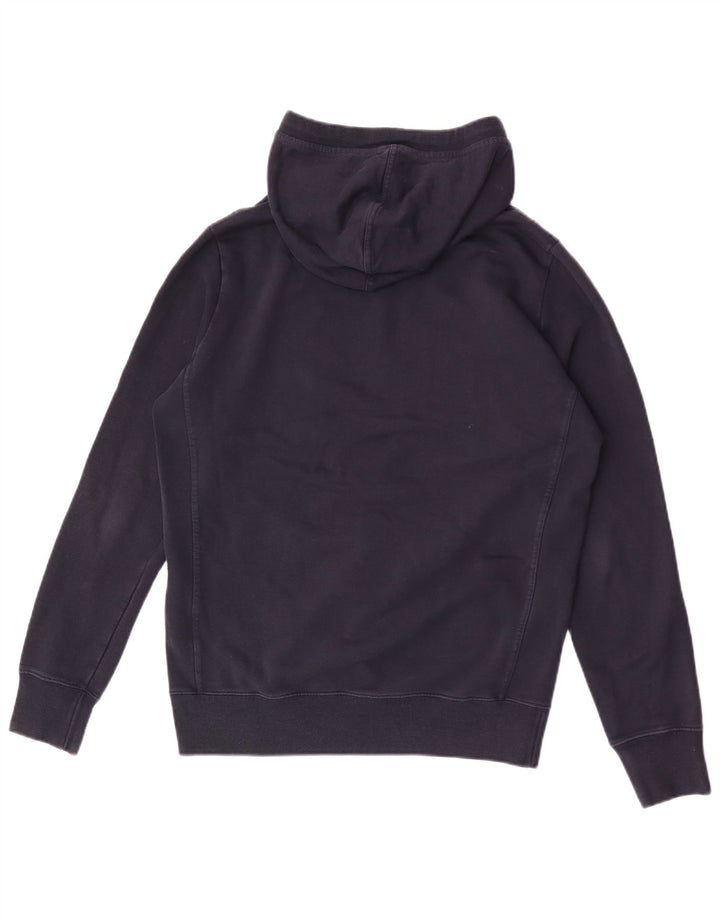 Felpa con cappuccio grafica da uomo Converse, cotone medio blu navy