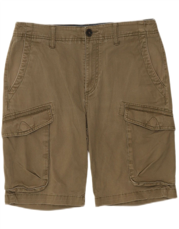 TIMBERLAND Mens Cargo Shorts W31 Medium  Khaki Cotton