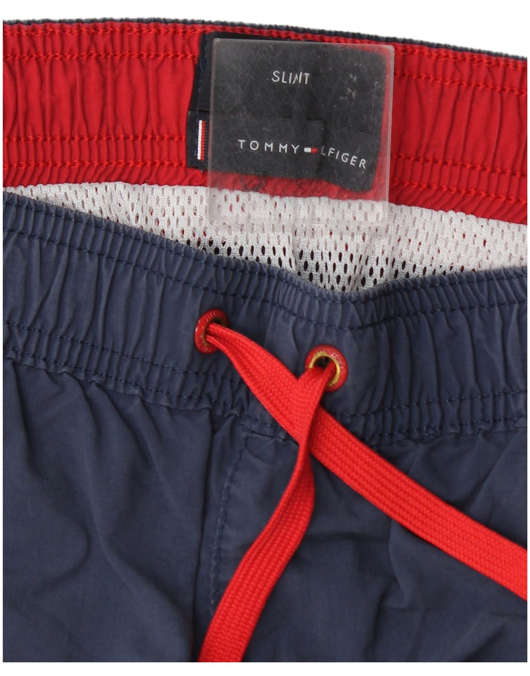 Pantaloncini da bagno slim fit da uomo Tommy Hilfiger blu medio color block