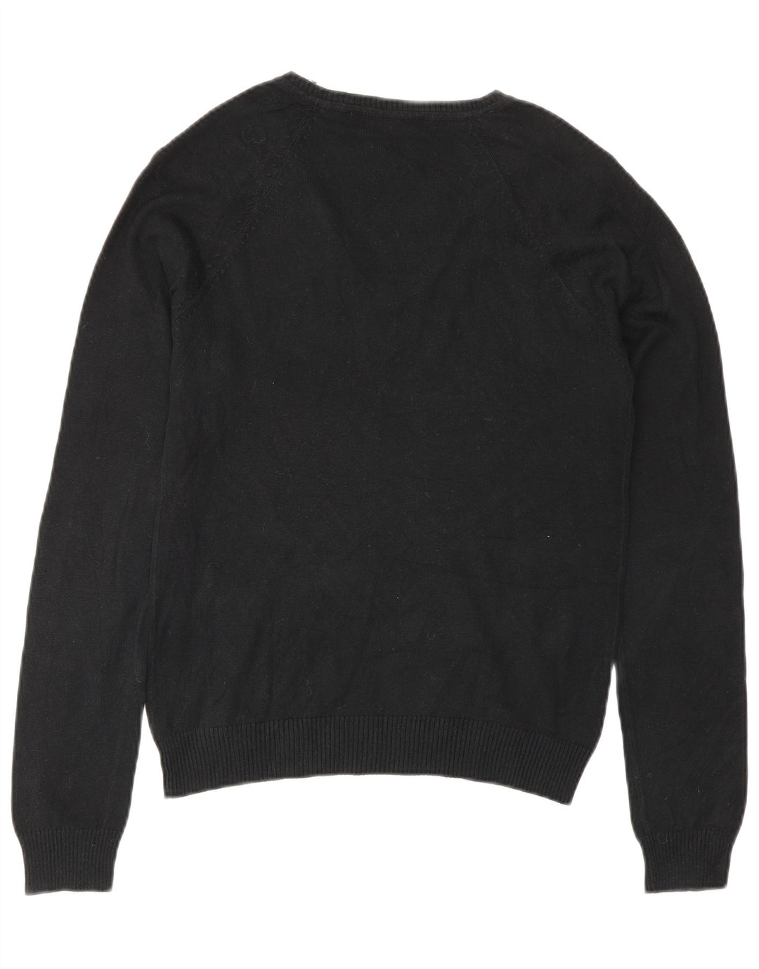 Maglione Zara da donna con scollo a V UK 14 grande nero