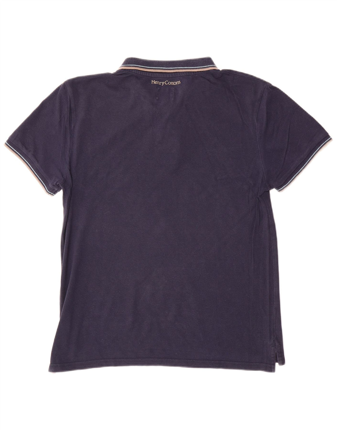 Polo da uomo Henry Cottons in cotone blu navy medio
