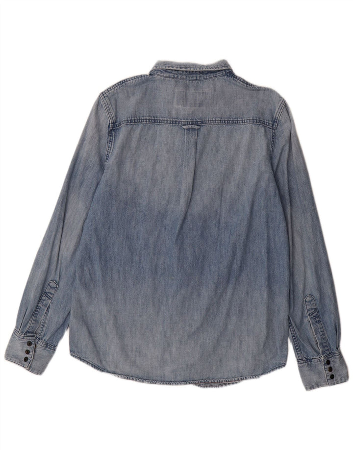 Camicia di jeans da uomo Superdry XL in cotone blu