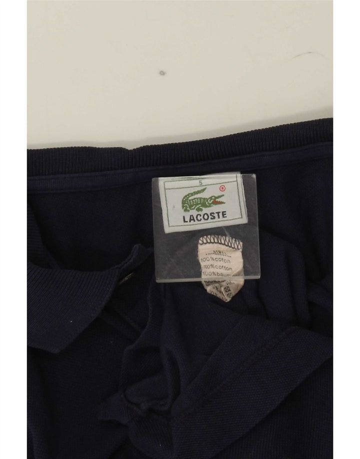 Polo da uomo Lacoste taglia 5 grande in cotone blu navy