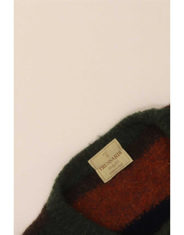 Maglione Trussardi Uomo Girocollo XL Righe Multicolore