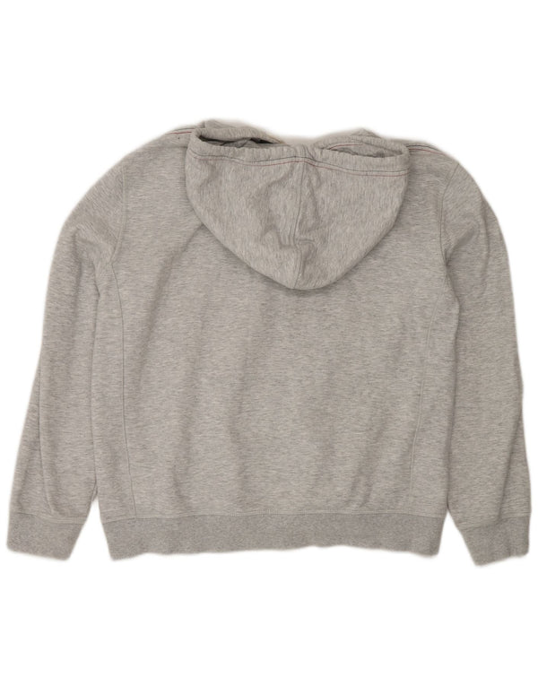 Maglione con cappuccio grafico da donna Tommy Hilfiger UK 16 grande cotone grigio
