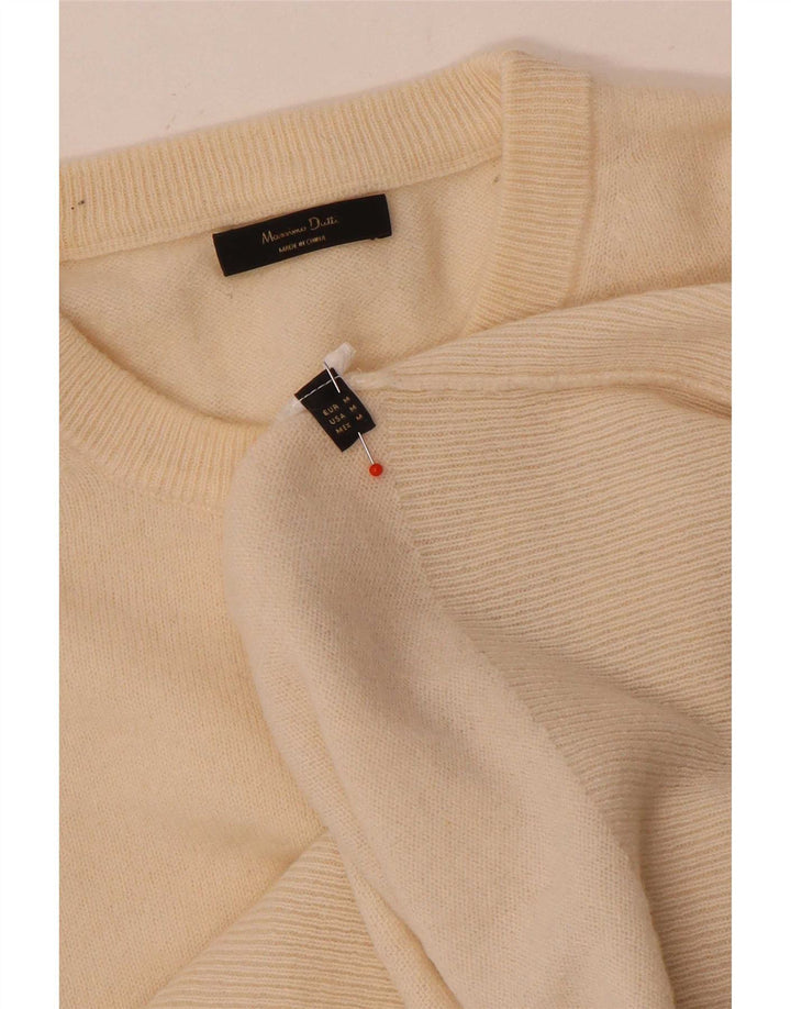 Maglione maglione girocollo da donna Massimo Dutti UK 14 Beige medio