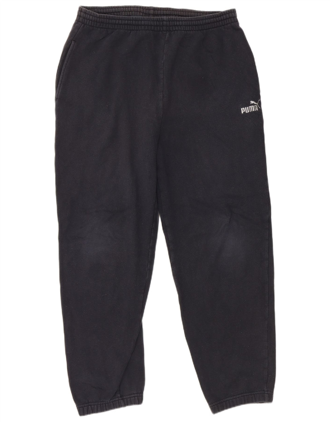 Pantaloni da tuta da uomo Puma Joggers medi in cotone blu navy