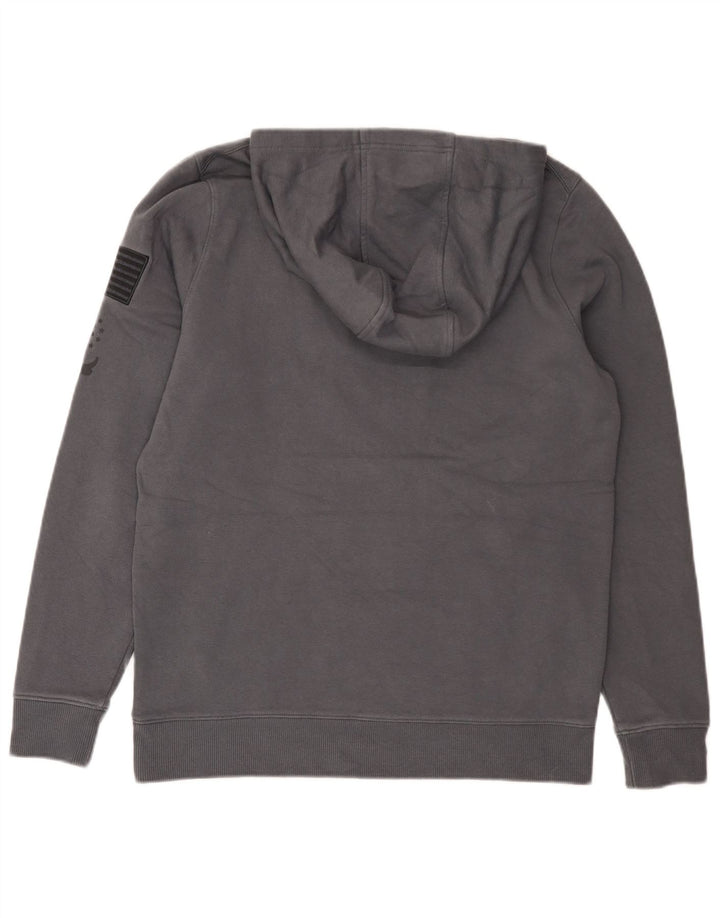 Felpa con cappuccio grafica Under Armour da uomo Cold Gear grigio medio