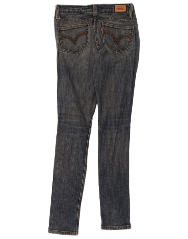 Levi's Donna 524 Too Superlow Distressed Jeans Skinny US 0 XS W30 L30 Blu
