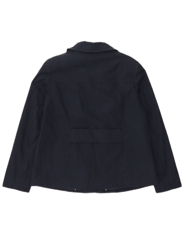 Cappotto da marinaio da donna Marks & Spencer UK 10 piccolo cotone blu navy