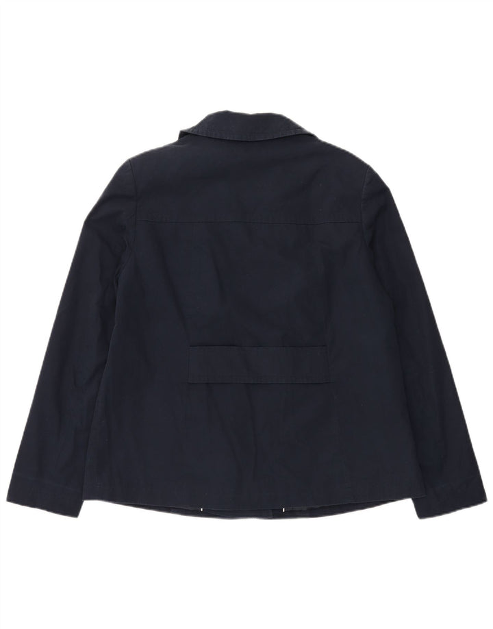 Cappotto da marinaio da donna Marks & Spencer UK 10 piccolo cotone blu navy