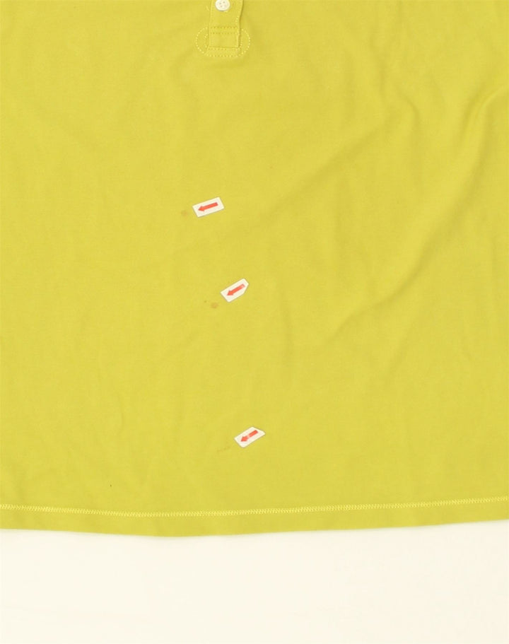 NAPAPIJRI Womens Polo Shirt UK 20 2XL Yellow Cotton | Vintage Napapijri | Thrift | Second-Hand Napapijri | Used Clothing | Messina Hembry 