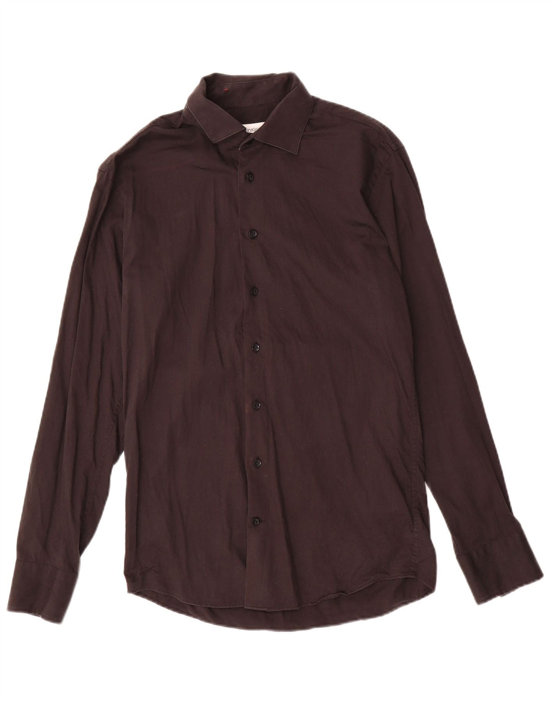 Camicia da uomo Calvin Klein taglia 38 piccola in cotone nero