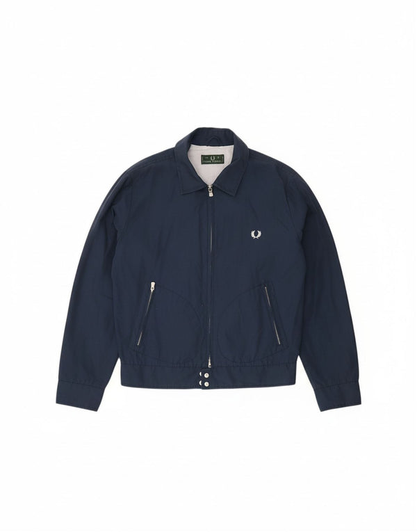 Giubbotto bomber da uomo FRED PERRY UK 40 grande cotone blu navy