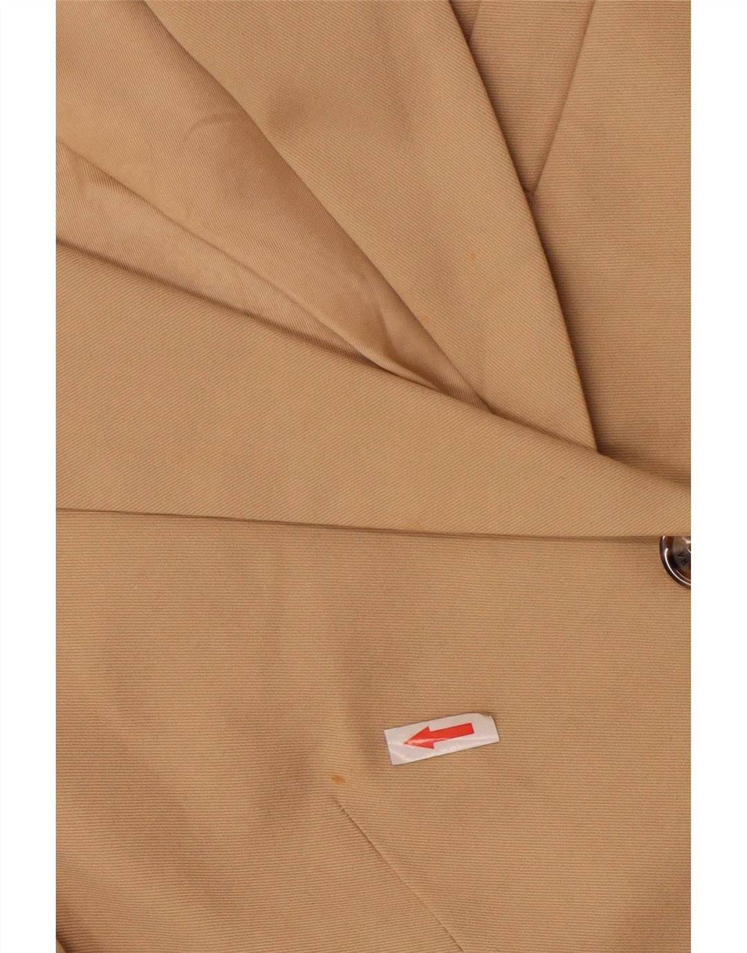 Zara Giacca blazer a 2 bottoni da donna EU 42 Large Beige Cotton