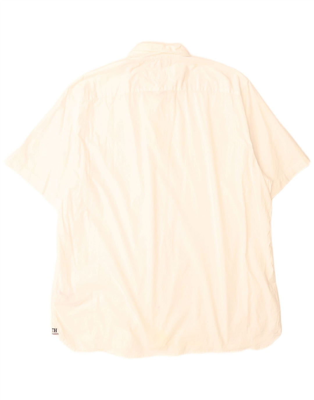 Camicia a maniche corte da uomo Tommy Hilfiger 2XL cotone bianco
