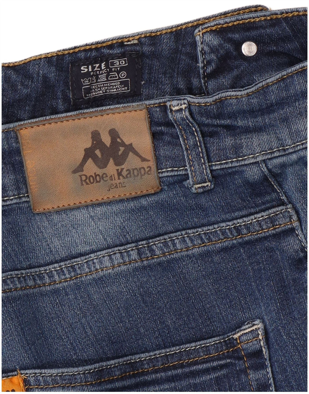 Jeans slim da uomo Kappa Perfect Fit W30 L34 Blu