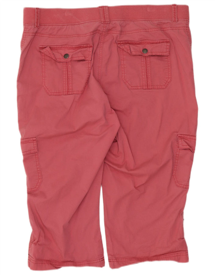 Pantaloncini Bermuda cargo da donna dalla vestibilità rilassata Lee W36 XL Rosa