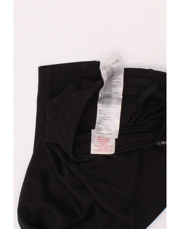 Pantaloni della tuta Adidas Climalite da ragazzo 3-4 anni in poliestere nero