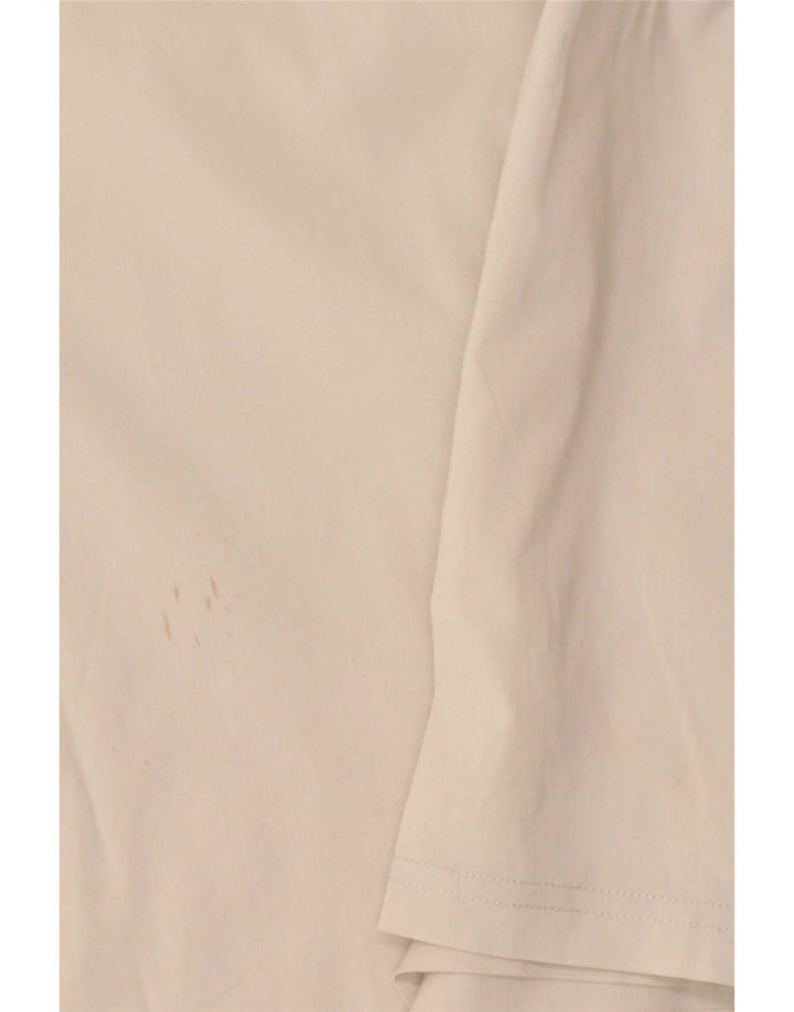 Camicia Uomo Trussardi Jeans Manica Corta Cotone Bianco Medio
