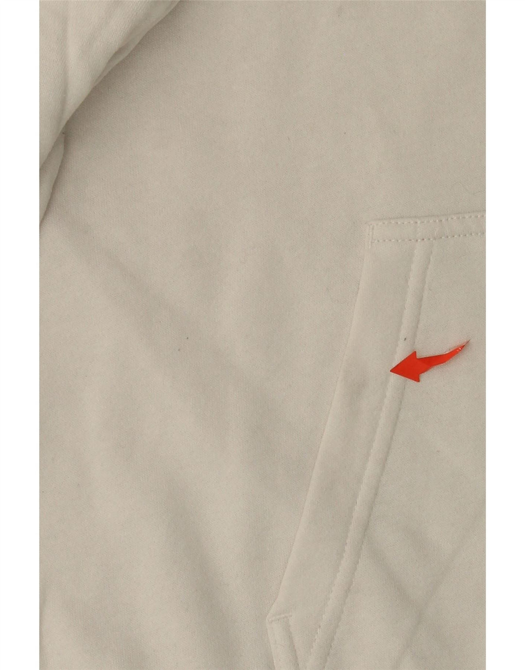 Maglione con cappuccio grafico da donna NIKE UK 14 cotone bianco medio