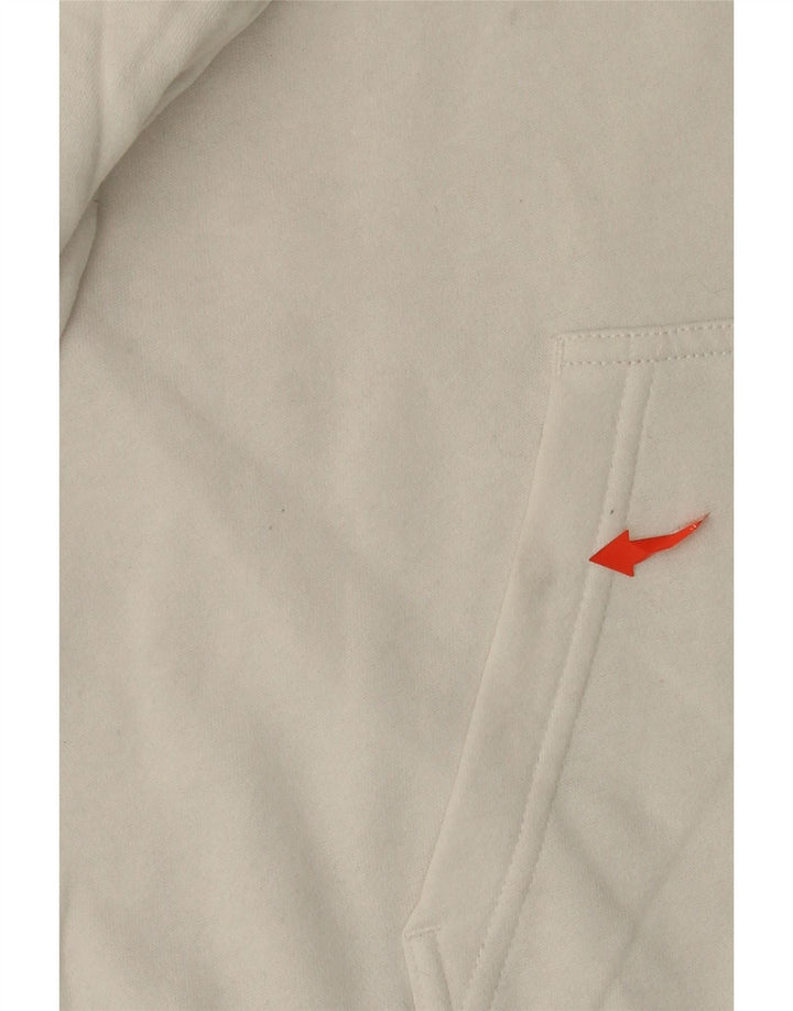 Maglione con cappuccio grafico da donna NIKE UK 14 cotone bianco medio