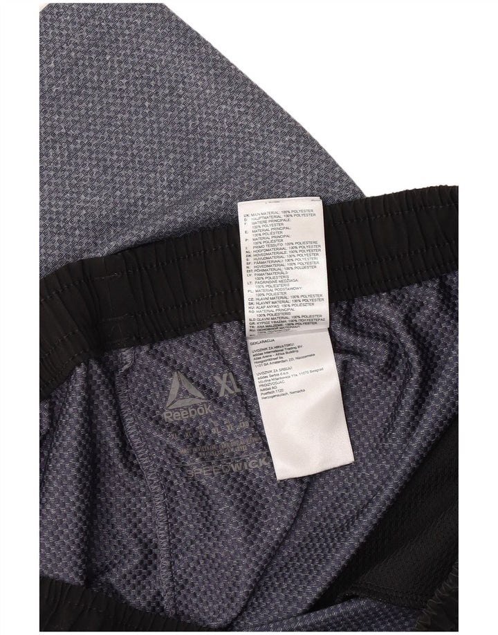 Pantaloncini sportivi Reebok da uomo XL grigio poliestere