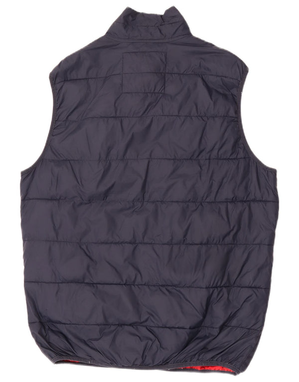 Gilet imbottito da uomo Jack & Jones UK 42 XL nylon blu navy