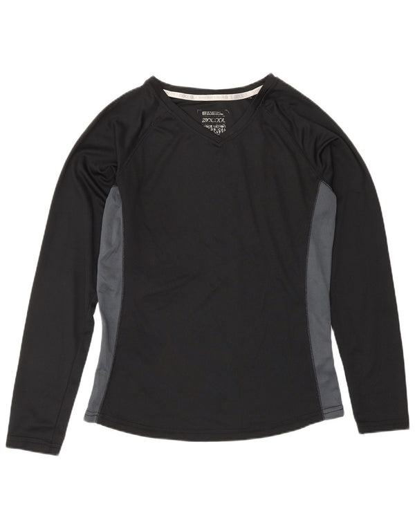 MOUNTAIN WAREHOUSE Top IsoCool da donna manica lunga UK 14 medio nero