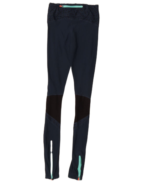 Leggings da donna Sweaty Betty UK 6 XS Blu Colourblock in poliammide