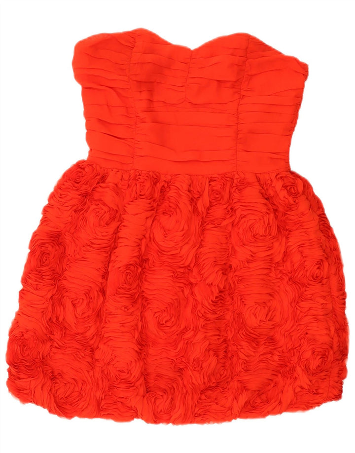 Abito senza spalline da donna H&M EU 38 Poliestere floreale rosso medio