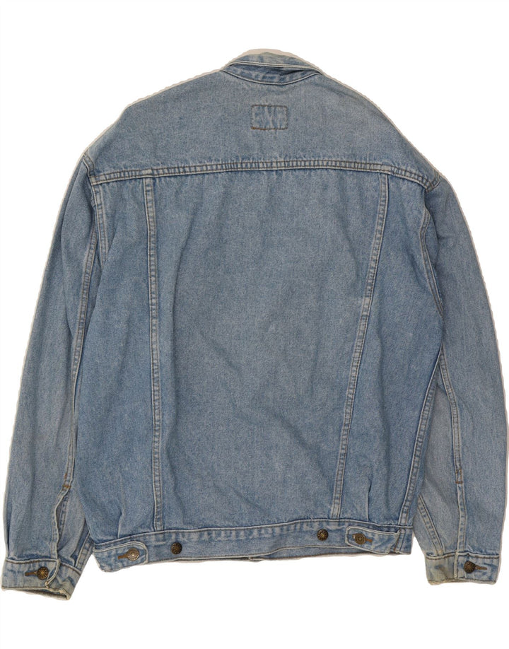 VINTAGE Mens Denim Jacket UK 38 Medium Blue Cotton Vintage Vintage and Second-Hand Vintage from Messina Hembry 
