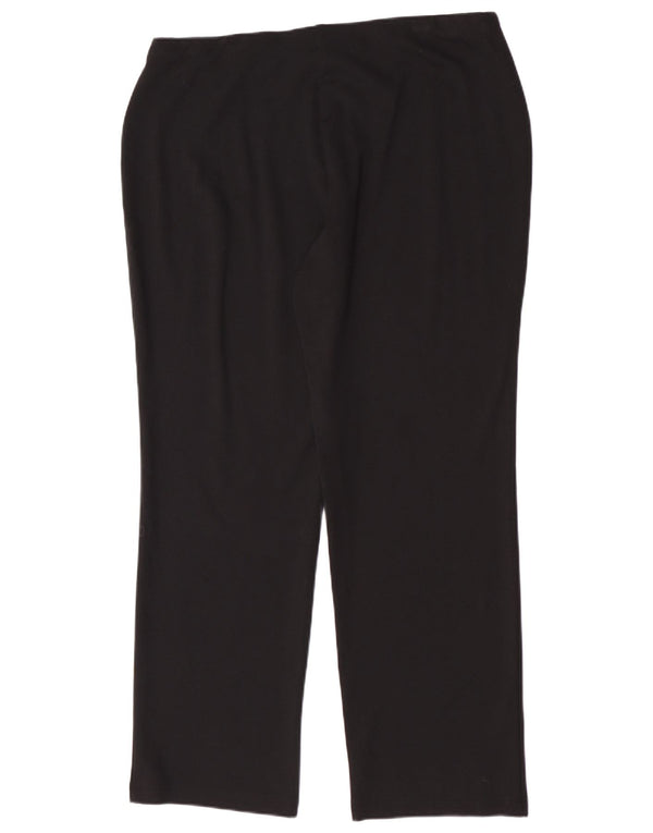 Pantaloni casual da donna Marks & Spencer UK 16 Large W34 L28 Viscosa nera