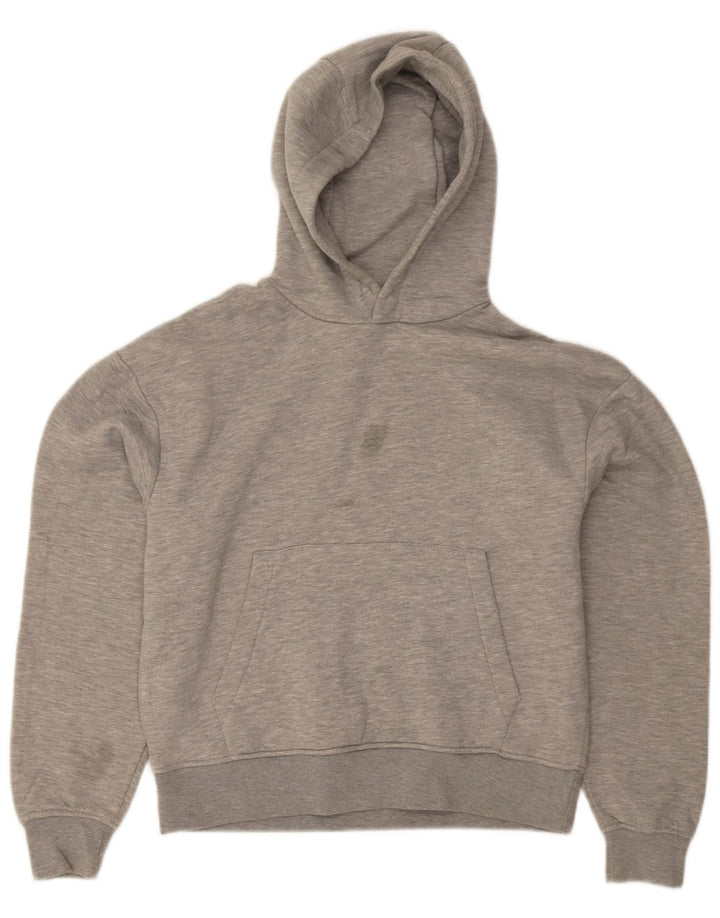 Felpa con cappuccio da uomo Zara piccola in poliestere chiazzato grigio