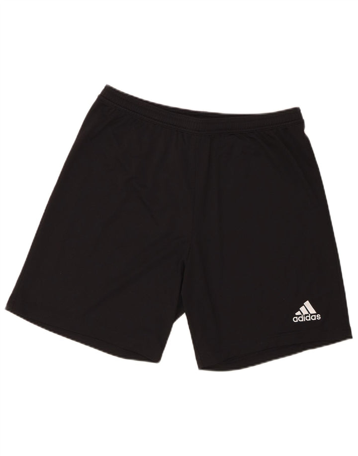 Pantaloncini sportivi da uomo Adidas grandi in poliestere nero