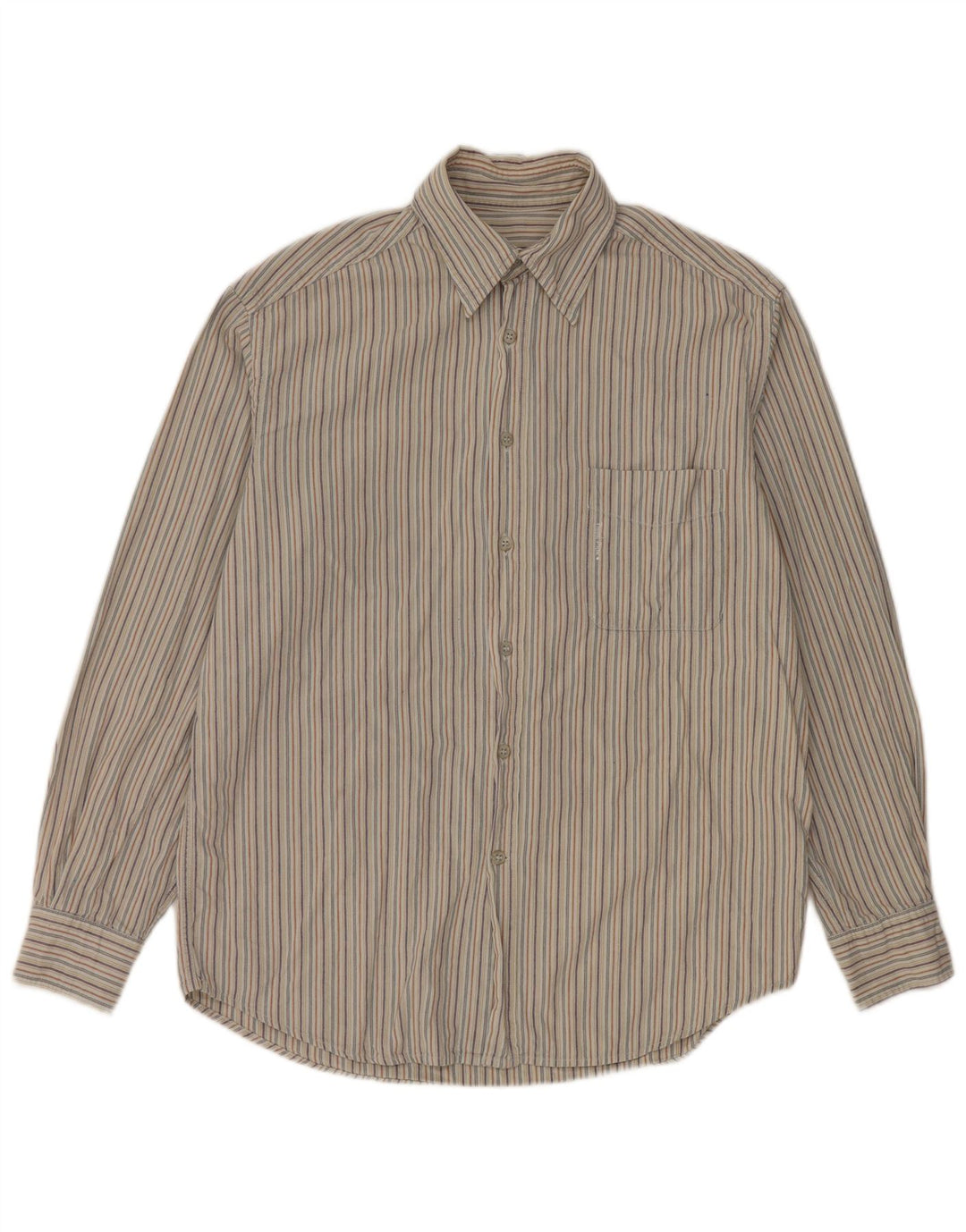 Camicia da uomo Think Pink piccola in cotone a righe grigie