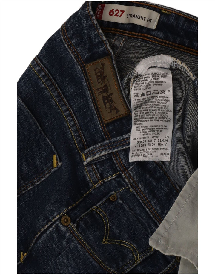 Levi's Donna 627 Jeans dritti W32 L30 Cotone blu