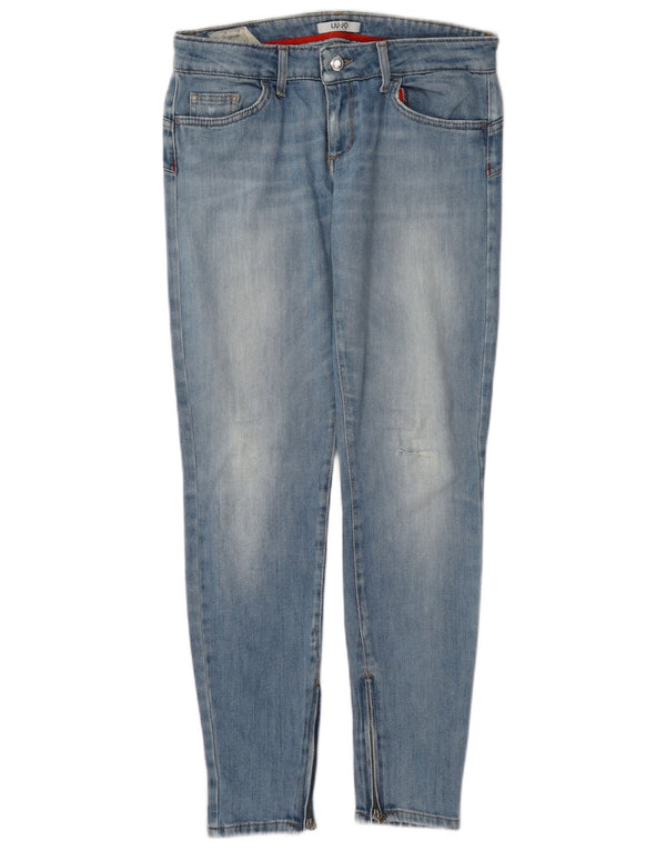 Jeans skinny effetto consumato da donna Liu Jo W30 L30 cotone blu