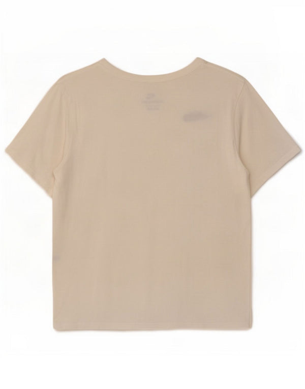 T-shirt da donna Nike Top UK 10 piccola in cotone bianco