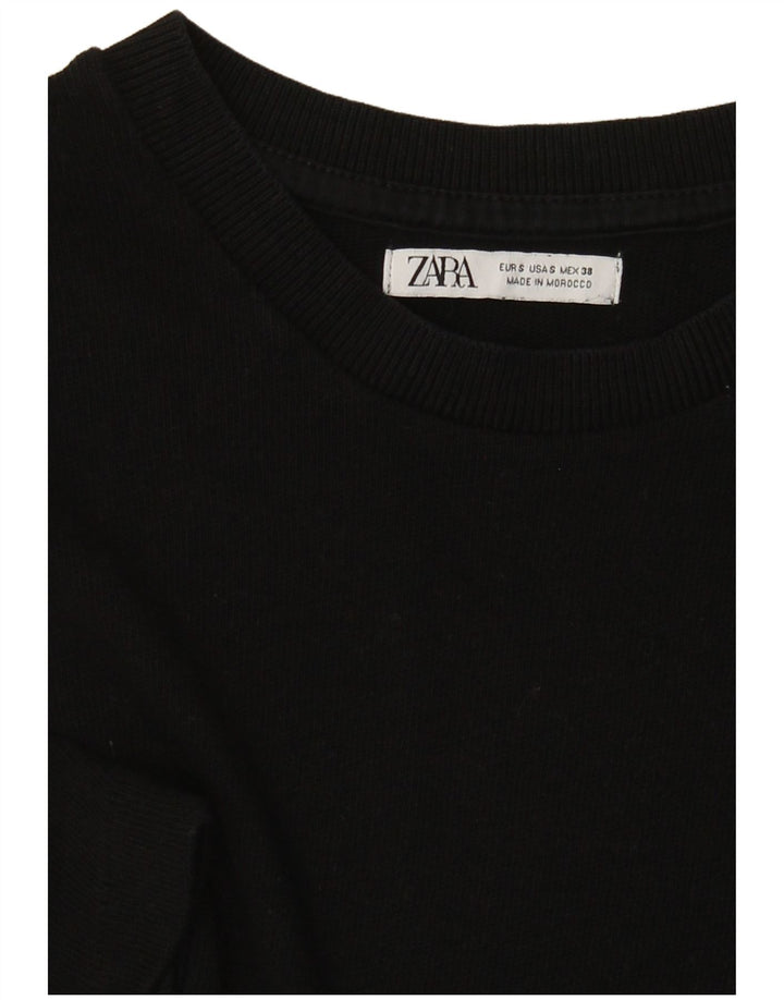 T-shirt Zara da donna Top UK 10 piccola nera