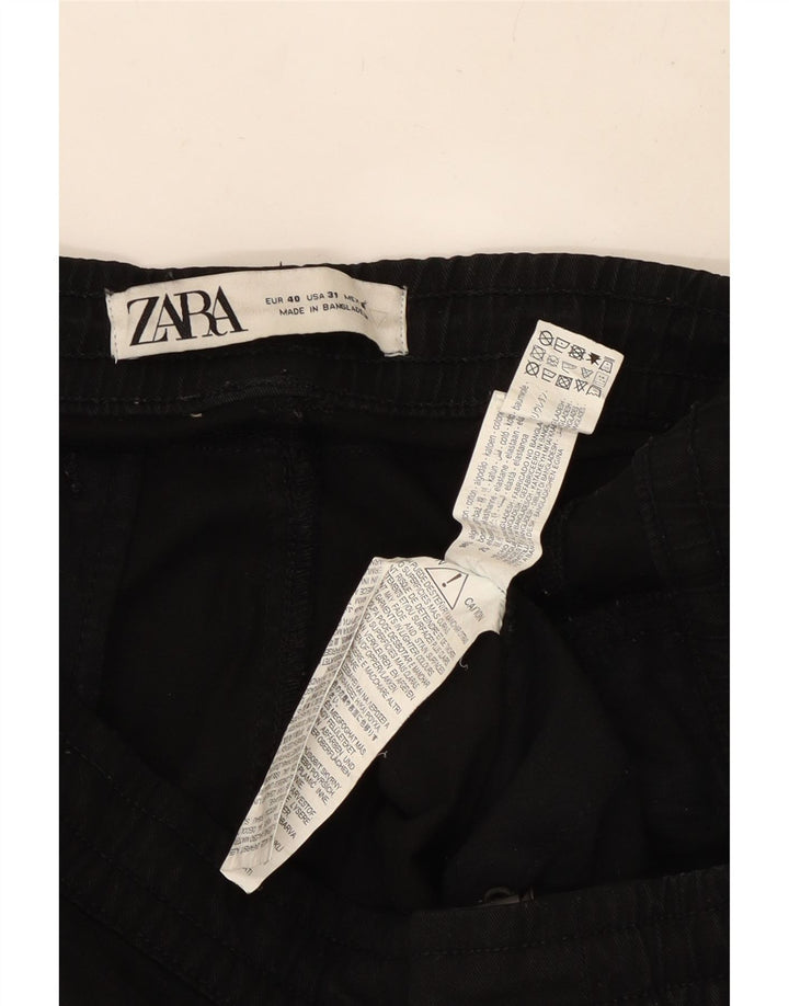 Pantaloni cargo da jogging da uomo ZARA EU 40 medio W31 L27 cotone nero