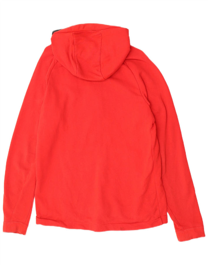 Felpa con cappuccio e zip NIKE da uomo XL in cotone rosso