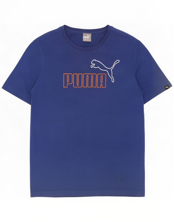 Puma T-shirt grafica da uomo blu medio