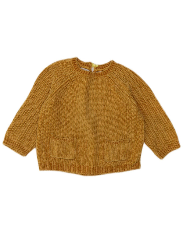 Maglione corto girocollo per ragazze Zara 4-5 anni Giallo