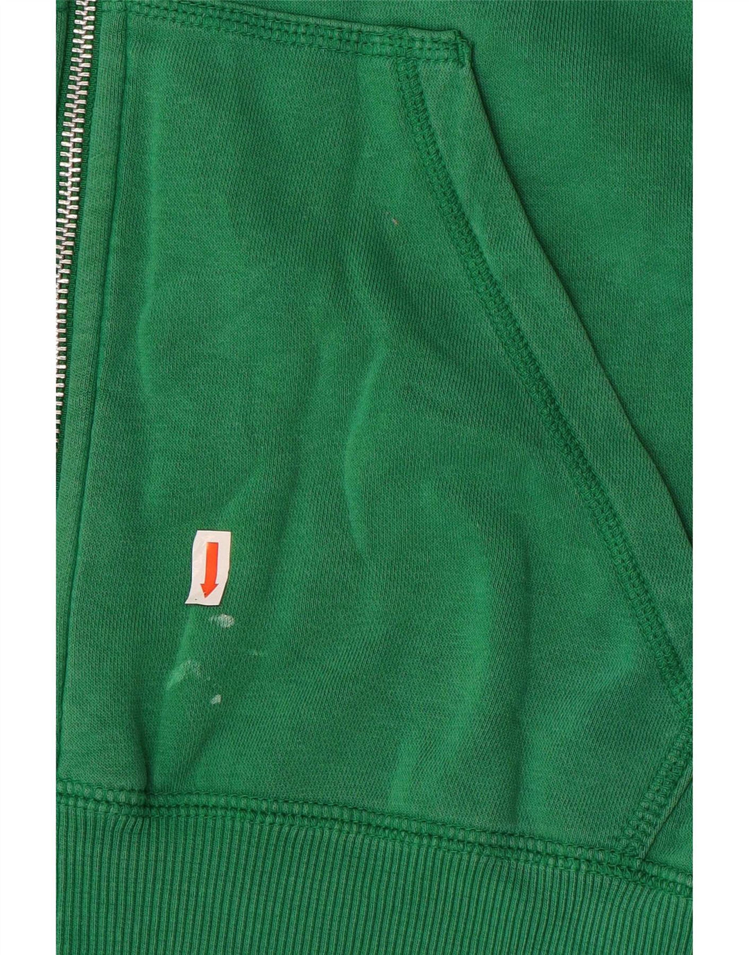 Felpa con cappuccio e zip Nike da uomo in cotone verde medio