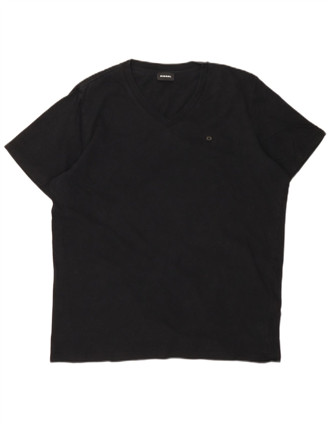 T-shirt da uomo DIESEL Top in cotone nero medio