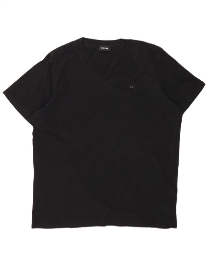 T-shirt da uomo DIESEL Top in cotone nero medio