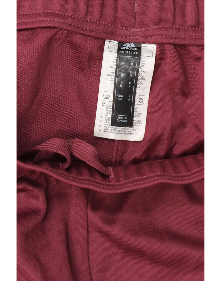 Pantaloni da tuta Adidas da uomo in poliestere bordeaux medio