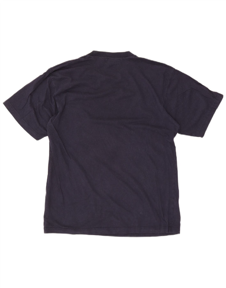 T-shirt grafica da uomo Fila Top Large blu navy