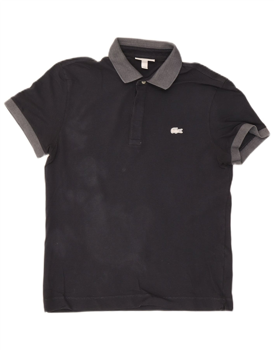 Polo Lacoste da uomo vestibilità regolare taglia 3 piccola blu navy color block